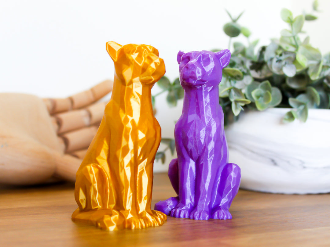 Panther Poly Figurine – Geometric Animal Decor