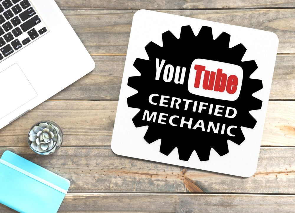 
  
  YouTube Certified Mechanic | Funny Sign for Home or Office
  
