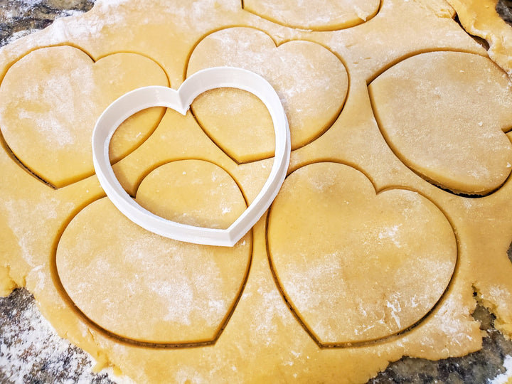 2 Cookie Cutter Hearts | Set of Two Different Sizes (4" and 3") | Valentines Day