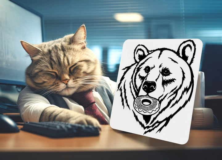 Donut Bear | Funny sign For Home or Office