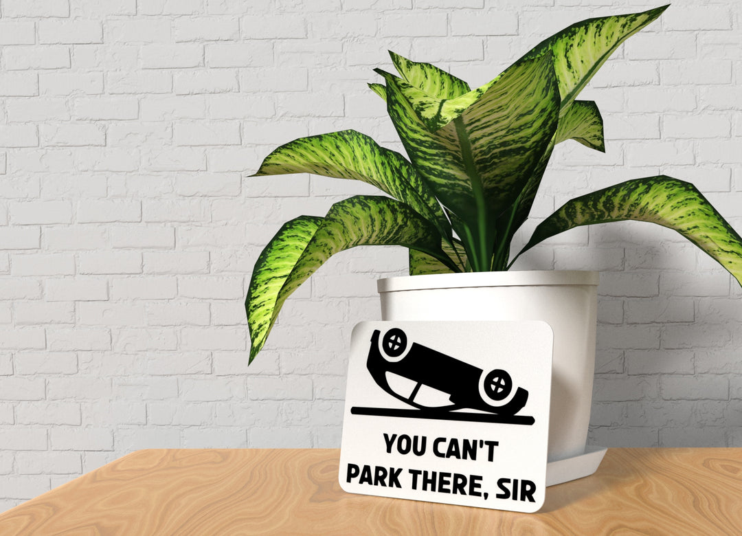 You Can't Park There Sir | Funny Sign for Home or Office