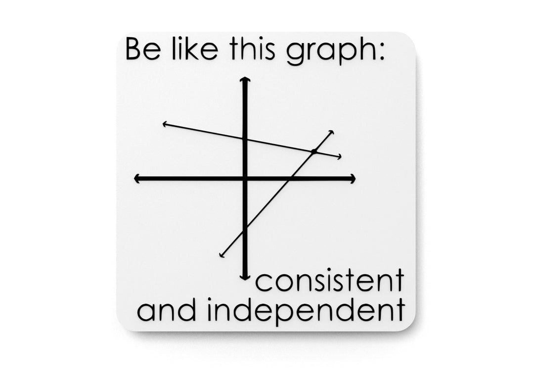 
  
  Be Like This Graph Consistent And Independent | Funny sign For Home or Office
  
