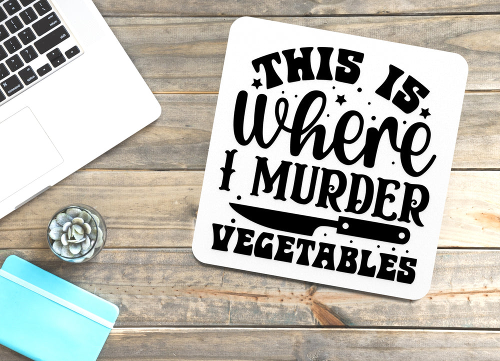 
  
  3D Printed I Murder Vegetables Sign Wall Art Durable PLA Sign For Restaurants
  
