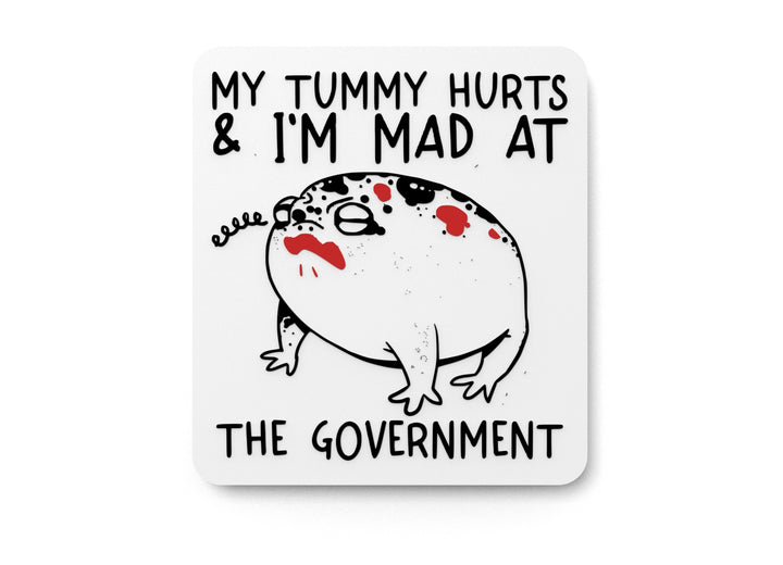 My Tummy Hurts & I'm Mad At The Government | Funny Sign for Home or Office