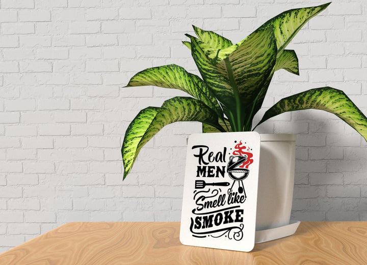 Men Smell Better Bathroom Sign – Funny Humor Wall Decor for Home and Office