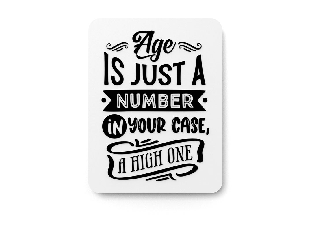 
  
  Bold Age Just Number Sign Wall Art – Durable PLA Sign for Gym, Office, or Home
  
