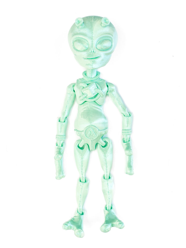 Friendly Fidget Alien | Flexible Articulating 3d Printed Companion