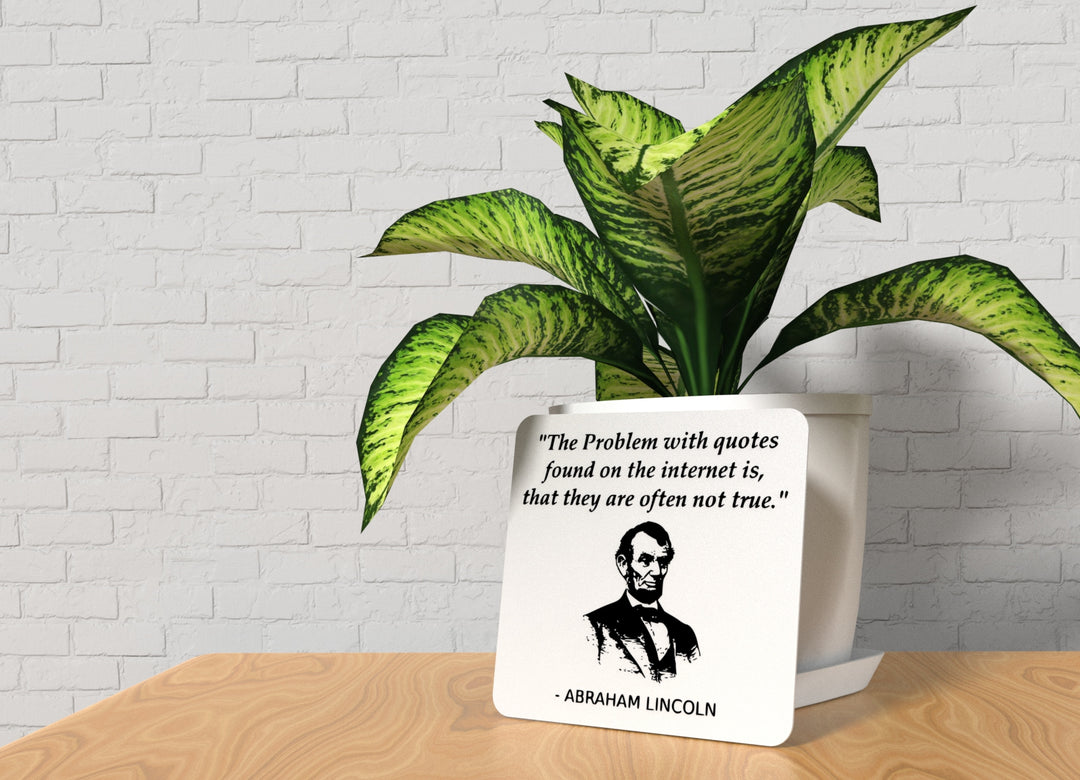 The Problem With Quotes Found On The Internet | Funny sign For Home or Office