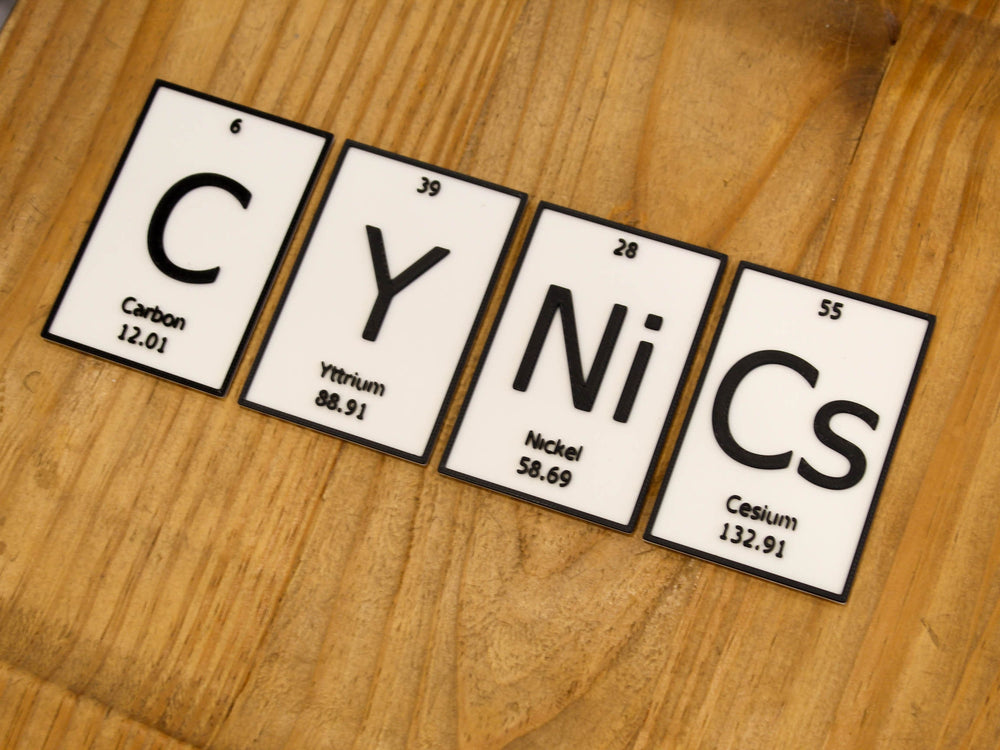 
  
  CYNiCs | Periodic Table of Elements Wall, Desk or Shelf Sign
  
