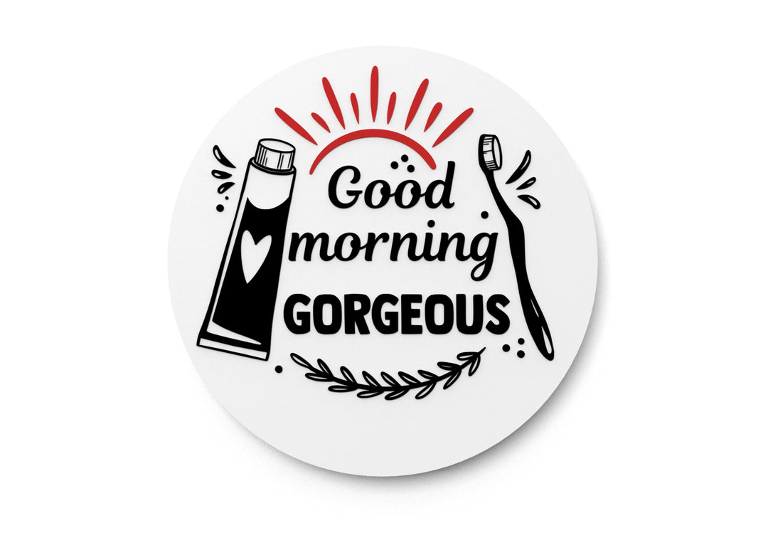
  
  Good Morning Bathroom Sign – Funny Humor Wall Decor for Home and Office
  
