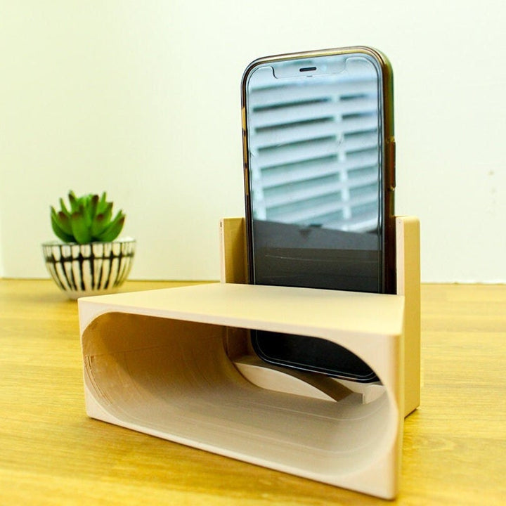Phone Stand Mount with Passive Sound Amplifier