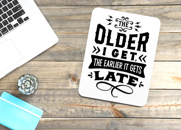 Bold 3D Printed I Get Late Older People Wall Art – Durable PLA Sign For Office