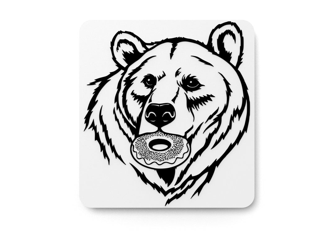
  
  Donut Bear | Funny sign For Home or Office
  
