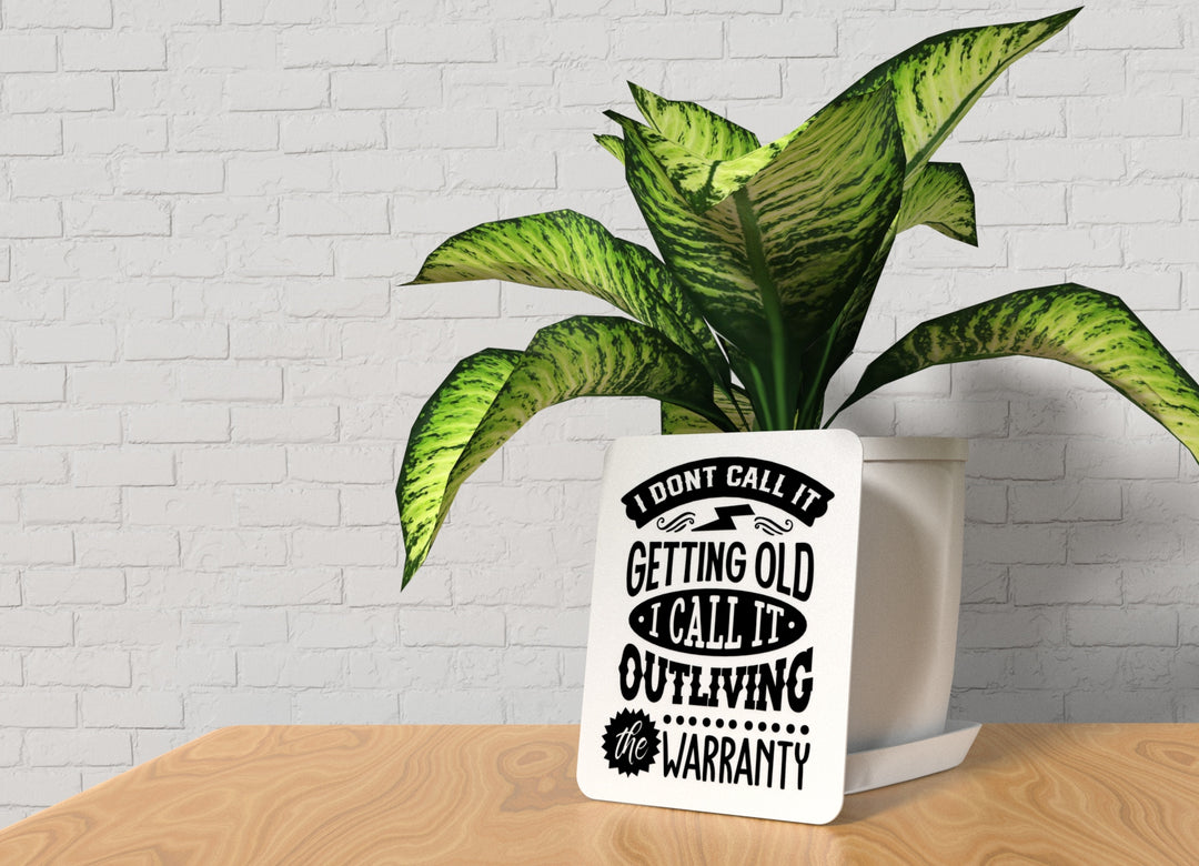 Bold 3D Printed Getting Old Sign Wall Art – Durable PLA Sign for Gym, Office