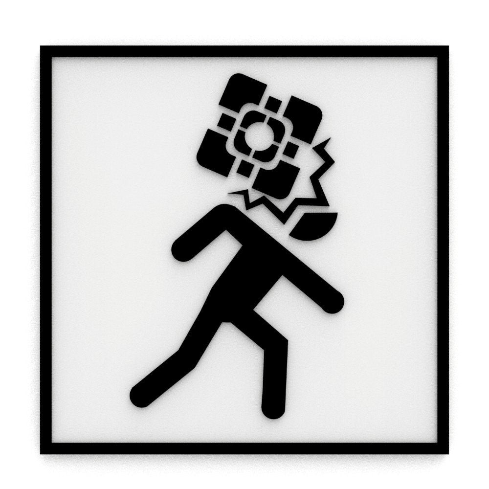 
  
  Sign | Portal Sign Cube Hit Head
  
