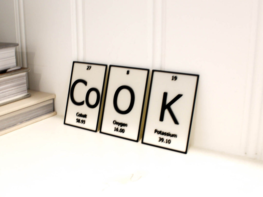 CoOK | Periodic Table of Elements Wall, Desk or Shelf Sign