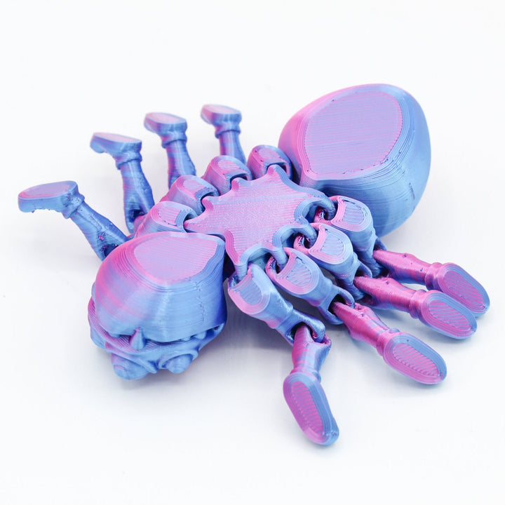 Jumbo Friendly Fidget SPIDER | Flexible Articulating 3d Printed Companion