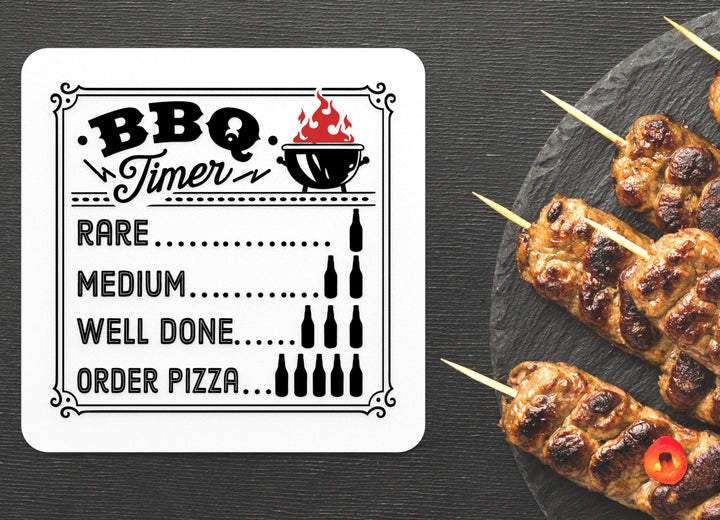 BBQ Small Meat Sign – Funny Humor Wall Decor for Home and Office