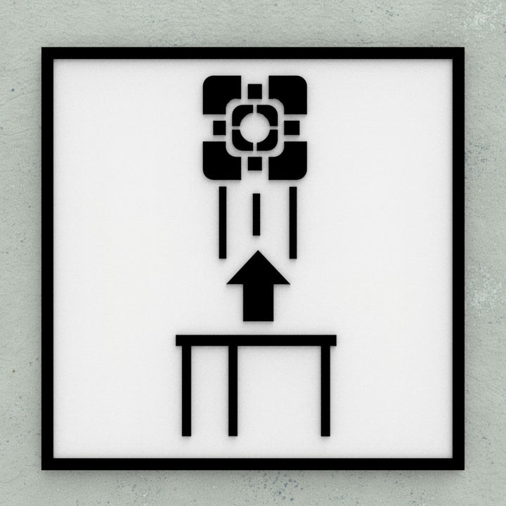 Sign | Portal Sign Cube Drop