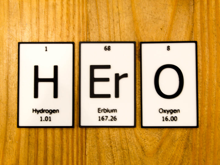 HErO | Periodic Table of Elements Wall, Desk or Shelf Sign