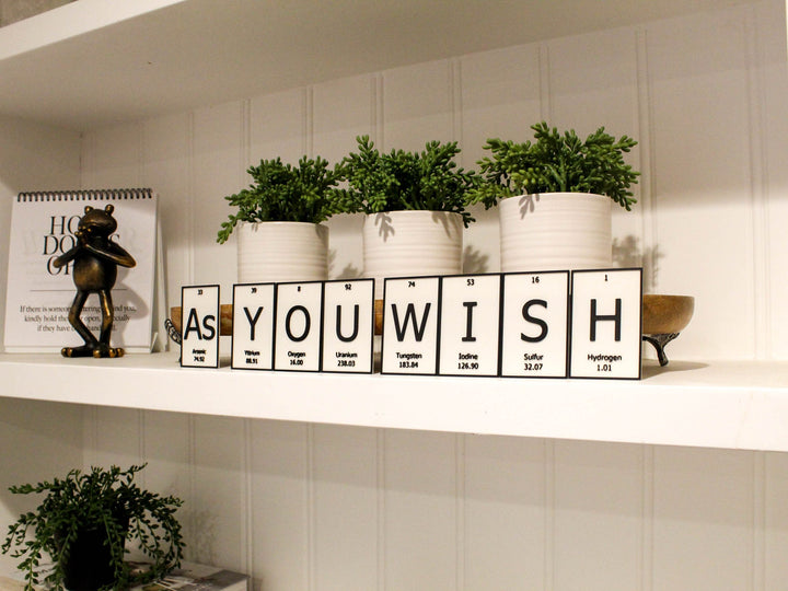 AsYOUWISH | Periodic Table of Elements Wall, Desk or Shelf Sign