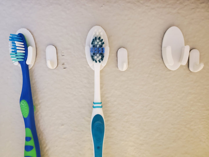 Minimalist Toothbrush Hangers | Less Surface Area, Less Bacteria, Less Cleanup