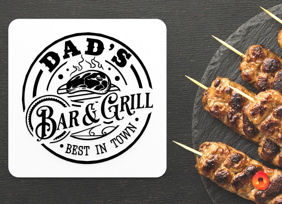 Bar and Grill Sign – Funny Humor Wall Decor for Home and Office