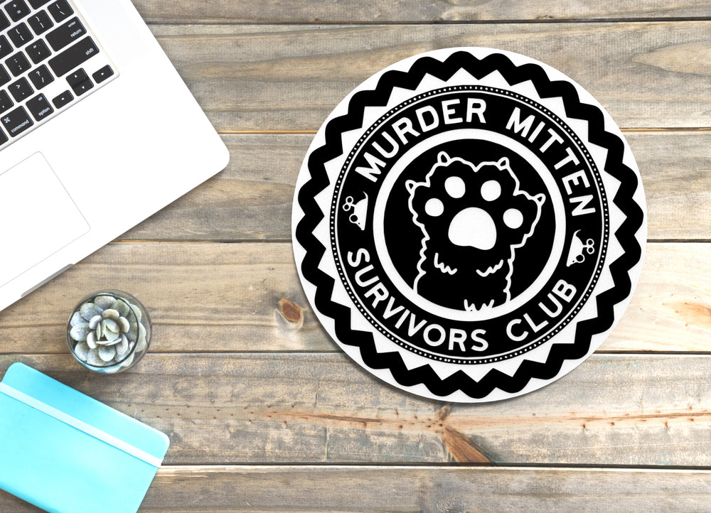 
  
  Murder Mitten Survivors Club | Funny sign For Home or Office
  
