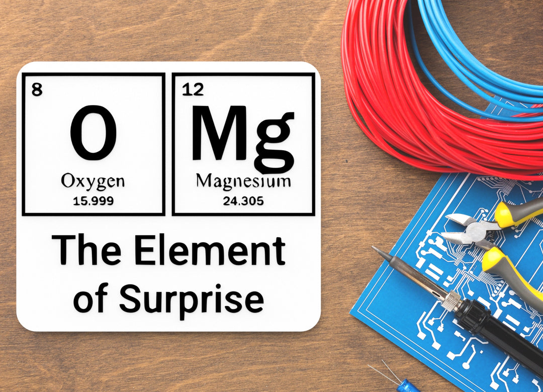The Element Of Surprise | Funny sign For Home or Office