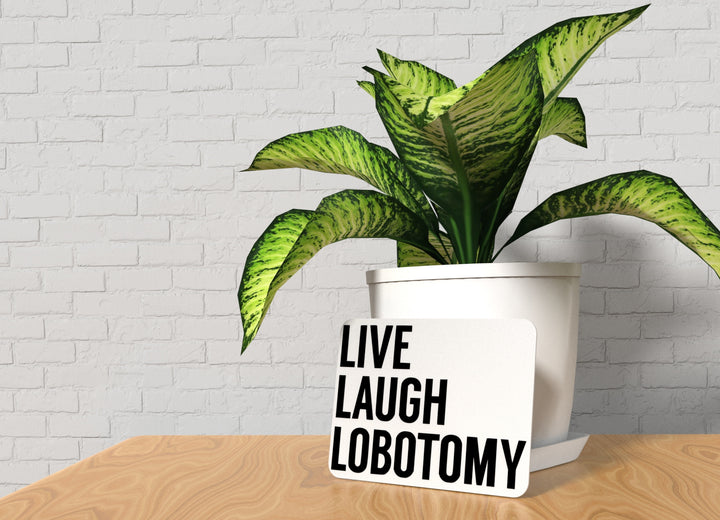 Live Laugh Lobotomy | Funny Sign for Home or Office