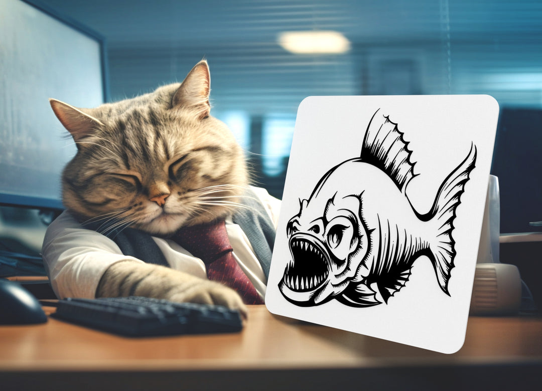 Angry Fish | Funny sign For Home or Office