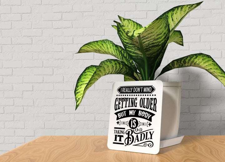 Bold 3D Printed I Really Don't Mind Sign Wall Art – Durable PLA Sign for Office