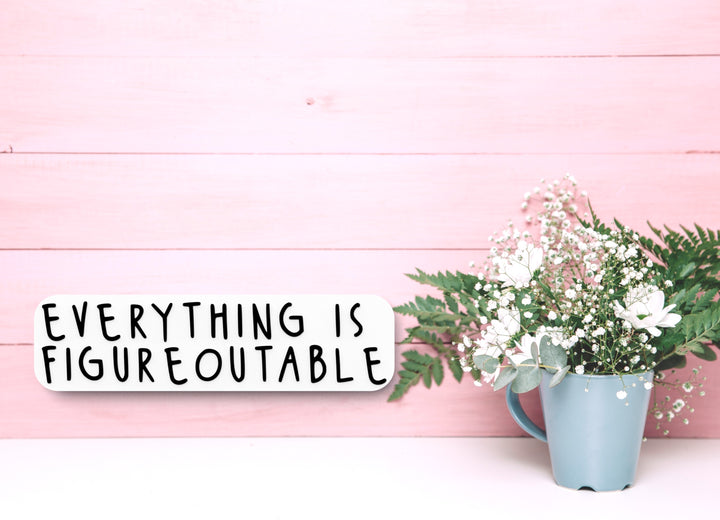 Everything Is Figureoutable | Funny sign For Home or Office