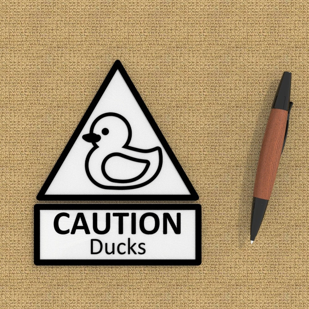 
  
  Funny Sign | Caution: Ducks
  
