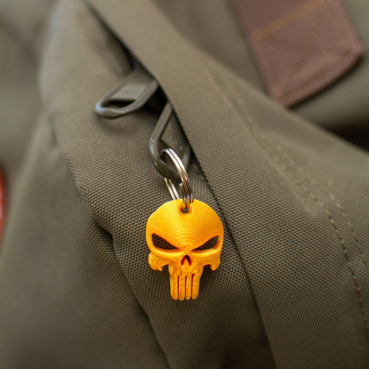 Set of 10 | Punisher Skull Zipper Pull, Necklace, Earring, Charm, Keychain, etc