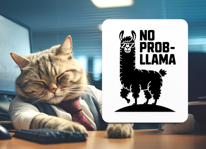 No Probllama | Funny sign For Home or Office