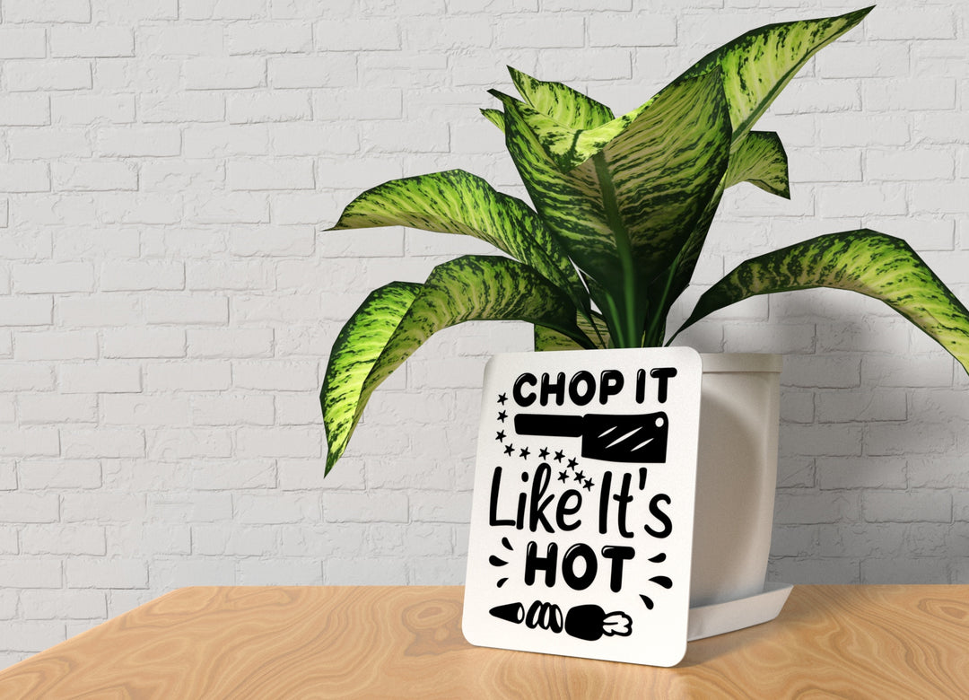 Bold 3D Printed Chop Its Hot Sign Wall Art – Durable PLA Sign for Restaurants