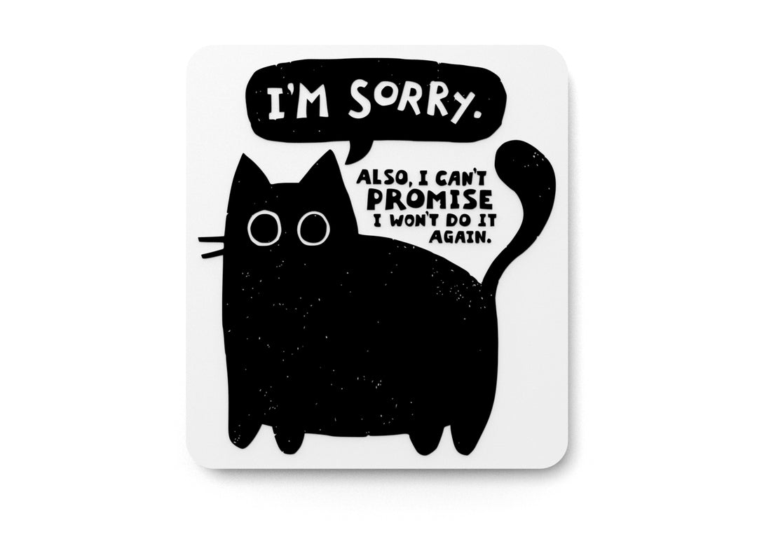 
  
  I'm Sorry Also I Can't Promise I Won't Do It Again | Funny Sign for Home or Office
  
