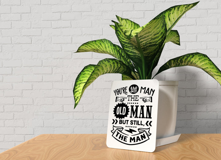 Bold 3D Printed The Old Man Sign Wall Art – Durable PLA Sign for Gym, Office