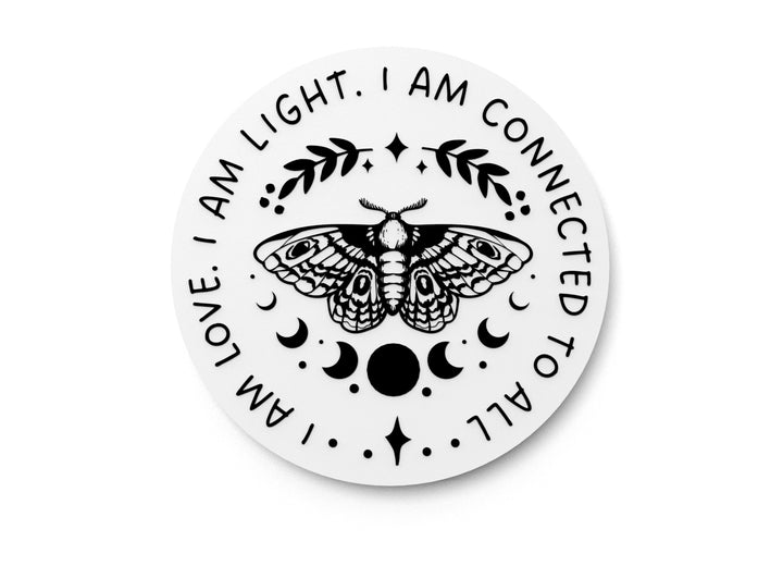 I Am Love. I Am Light. I Am Connected To All | Funny Sign for Home or Office