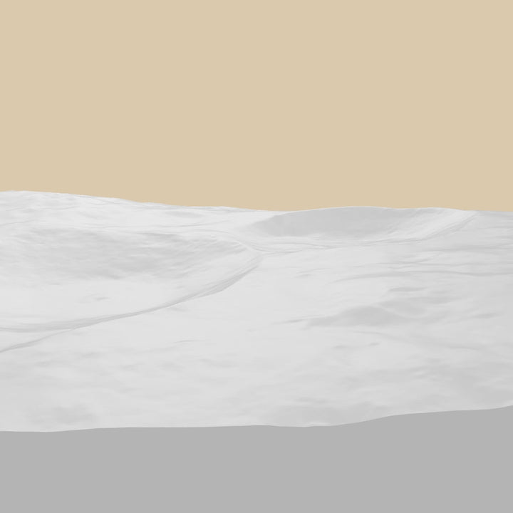 NASA 3D Topography model of SNOWMAN CRATER on the asteroid Vesta
