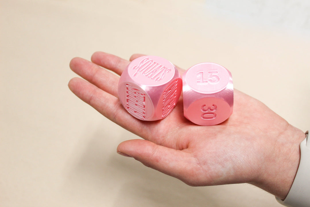 Exersize Workout Dice | Set of 2 Unique Large 1.4" dice | Excersize and Quantity