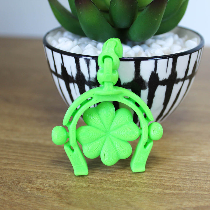 Lucky Charm Fidget Keychain: Pocket-Sized Stress Relief