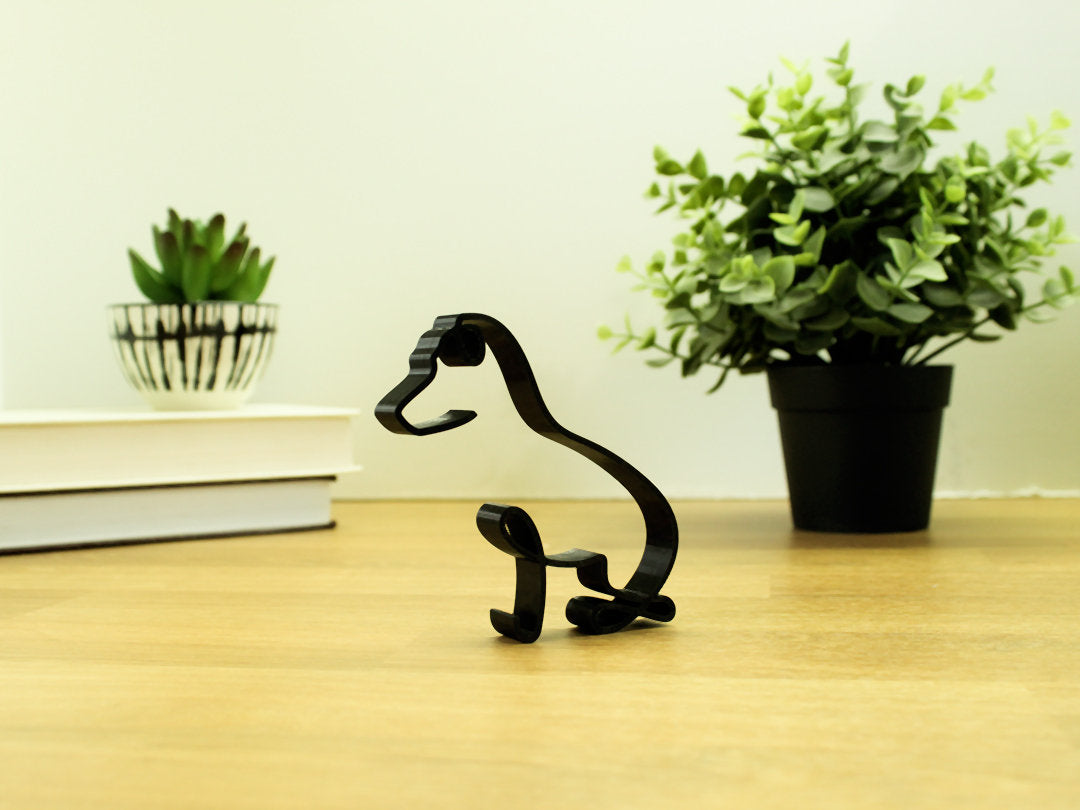 Artistic Dog Figurine Desktop or Shelf Decoration