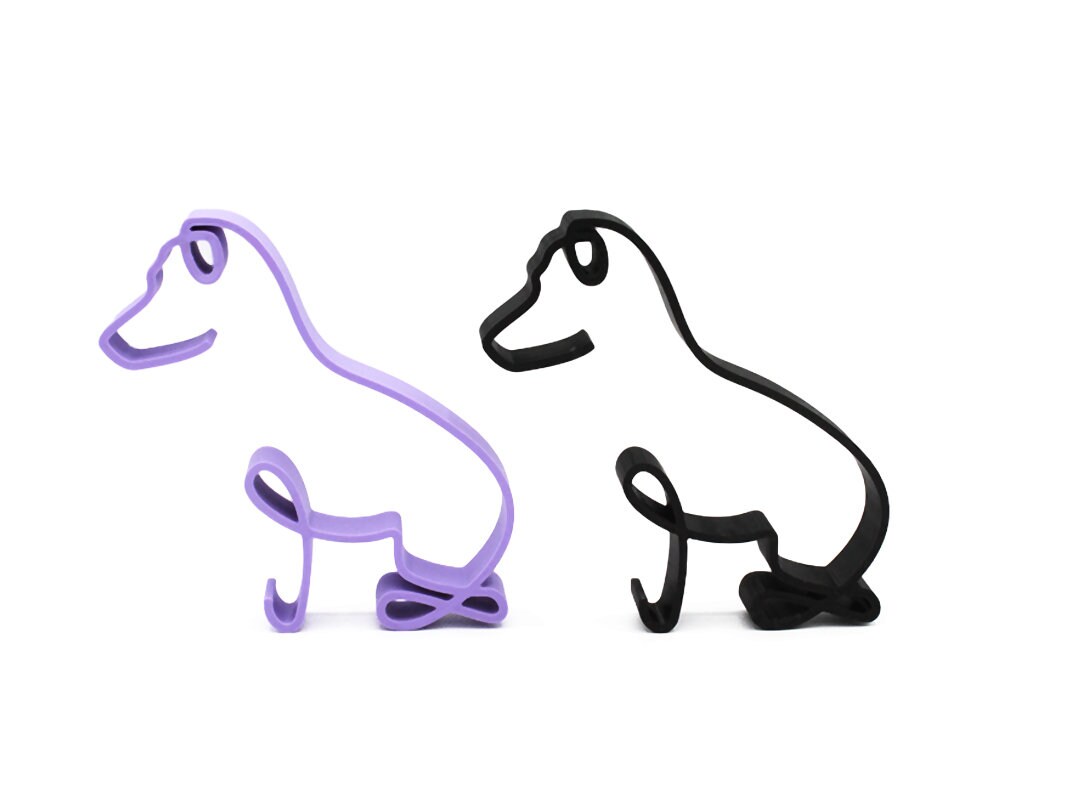 Artistic Dog Figurine Desktop or Shelf Decoration