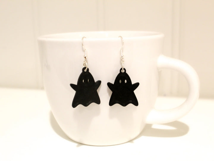 Ghost Earrings, Halloween Dangle Earrings, Ghost Earrings, Spooky/Cute Ghost