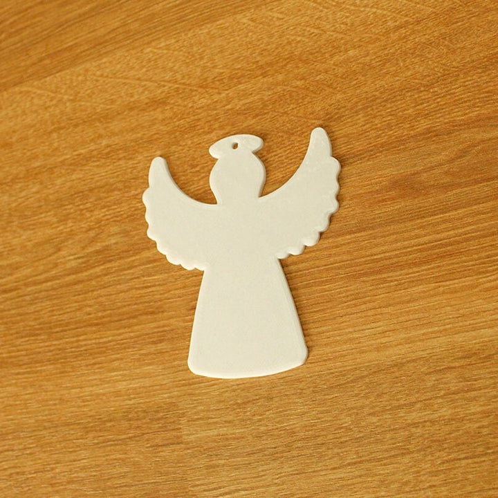 Set of 4 Unique Christmas Tree Angel Ornaments